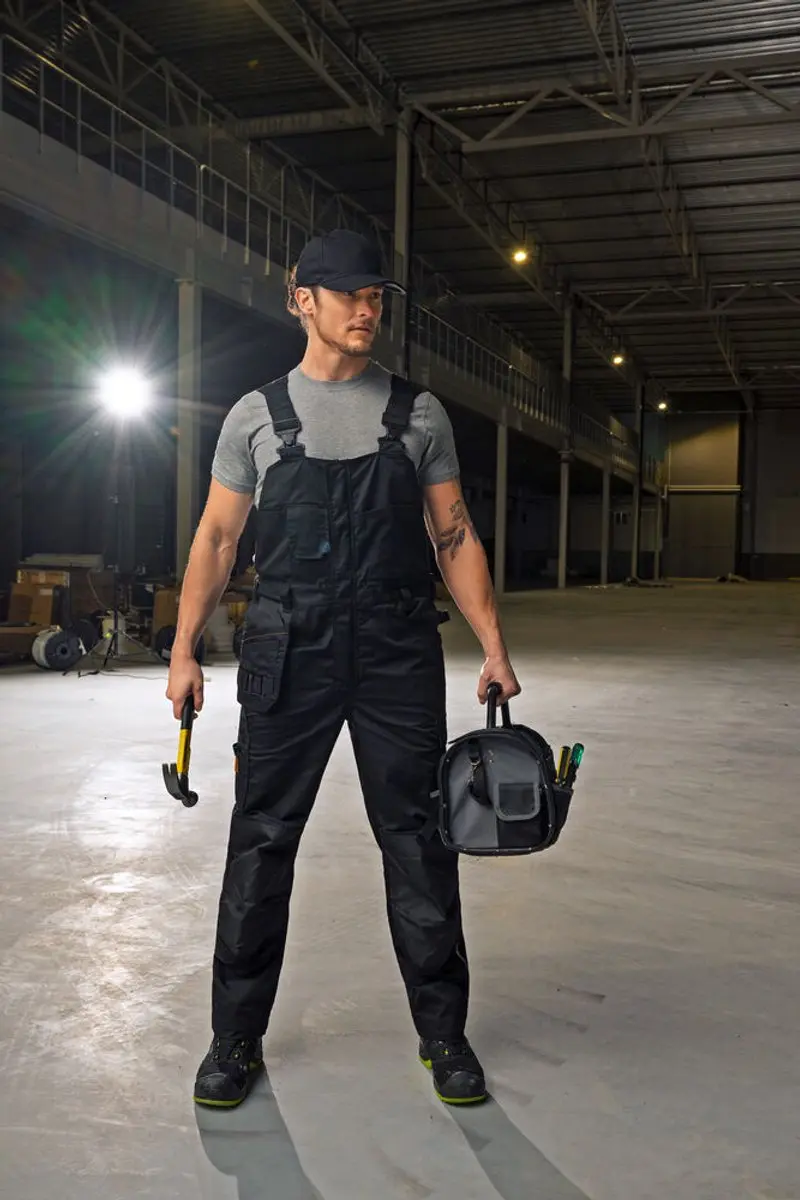 Jobman 3730 Bib N' Brace 65373020 - Donkergrijs/Zwart - Maat 52