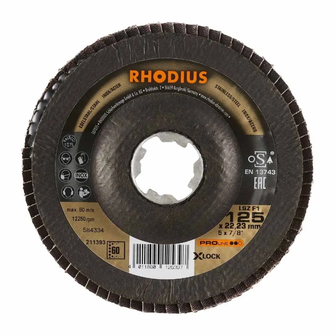Rhodius Pro Lamellenschijf 125mm X-Lock LSZ F1