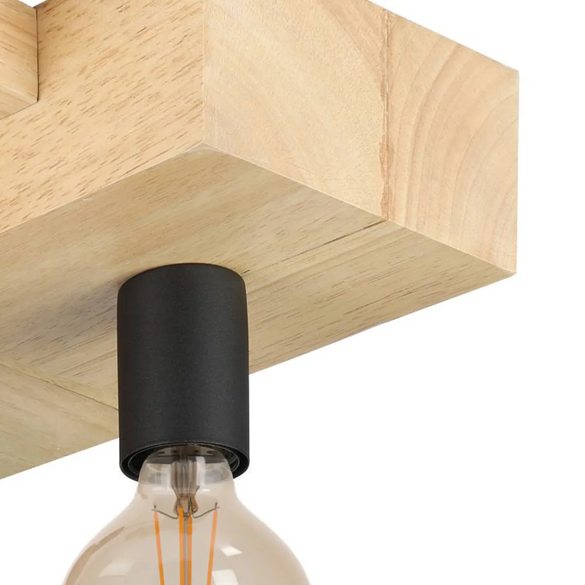 Eglo Halkin Plafondlamp E27 - 40cm - Bruin/Zwart