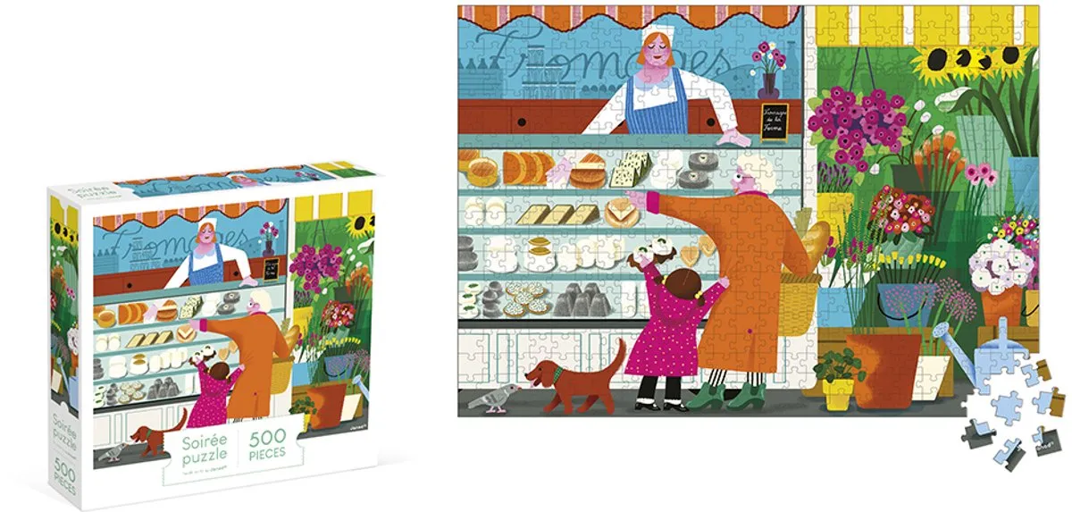 Janod Kidult Op De Markt Puzzel 500 Stuks - vanaf 8 jaar