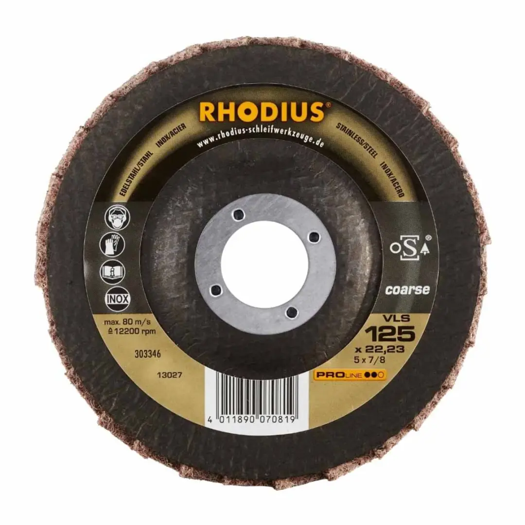 Rhodius VLS Coarse Pro Vlieslamellenschijf 125x22,23mm