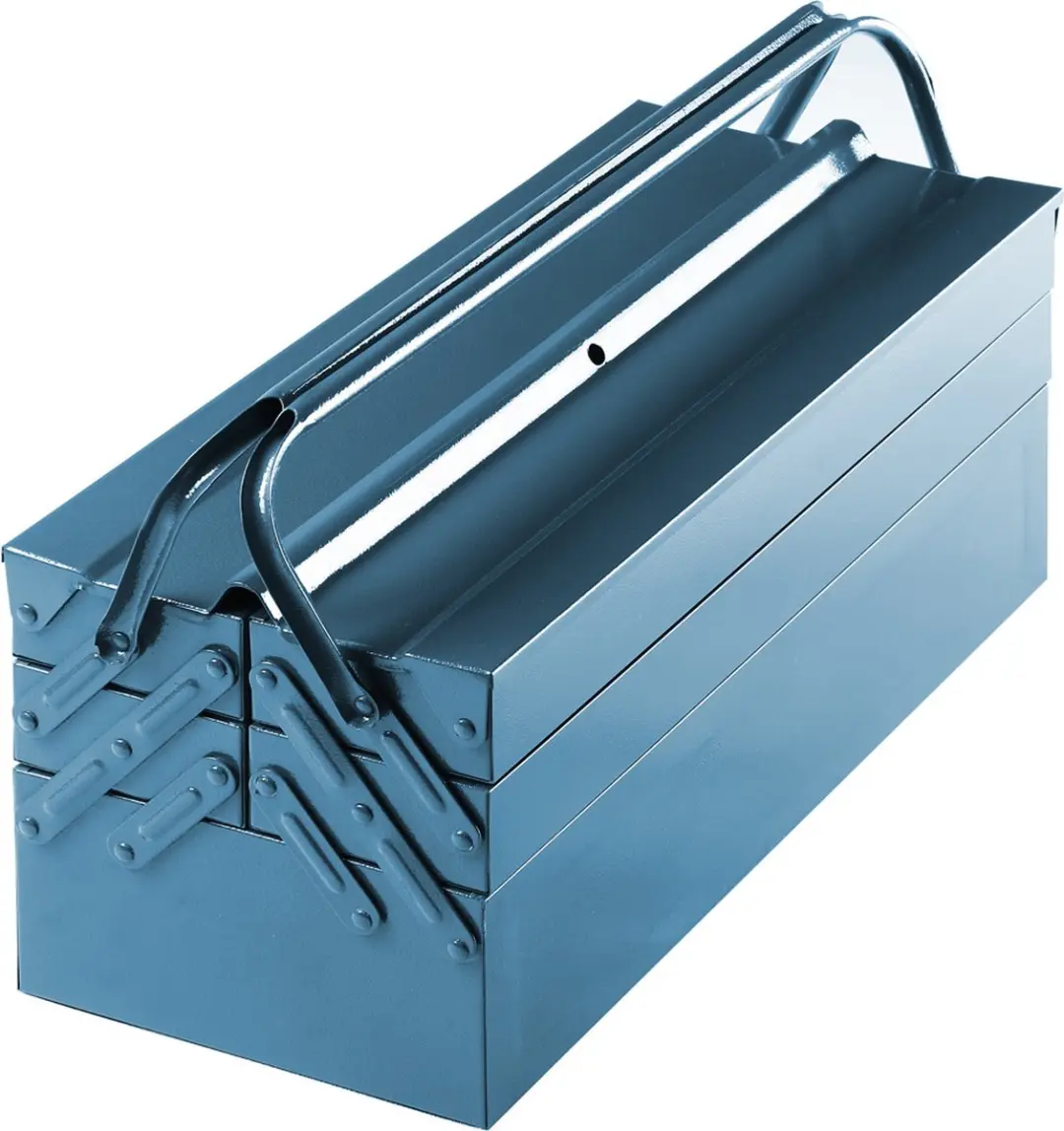 Erro Gereedschapskist Metaal 5-delig 16E06 - 21x21x43cm - Blauw
