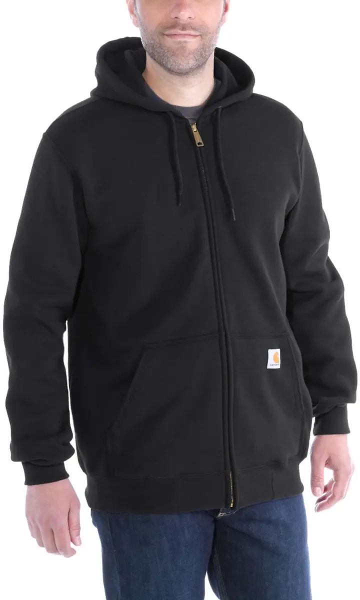 Carhartt K122 Midweight Zip-Front Hooded Sweatshirt - M - Zwart