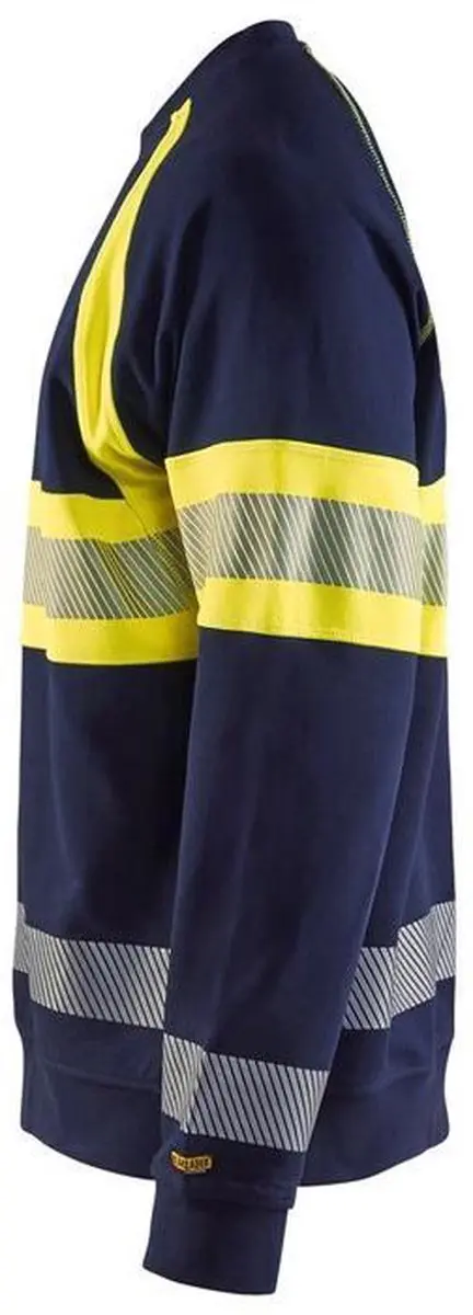 Blåkläder Sweater High Vis 3359-1158 - Marine/High Vis Geel S - afbeelding 6 van 6