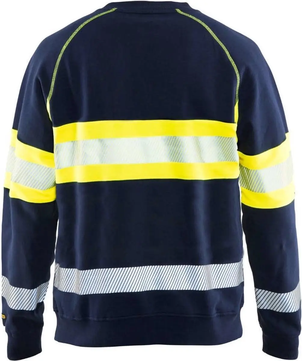 Blåkläder Sweater High Vis 3359-1158 - Marine/High Vis Geel S