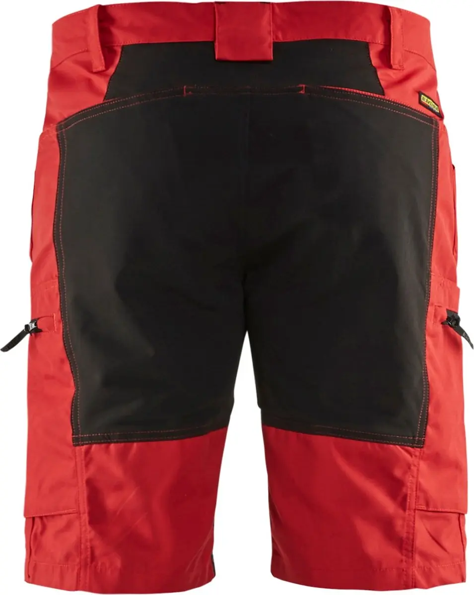 Blåkläder Service Short Stretch 1449-1845 Werkbroek - 46 - Rood/Zwart