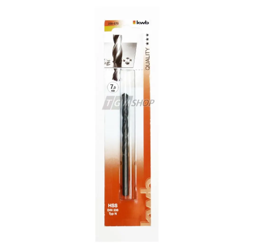KWB Spiraalboor Ø7mm HSS - 1 Stuk