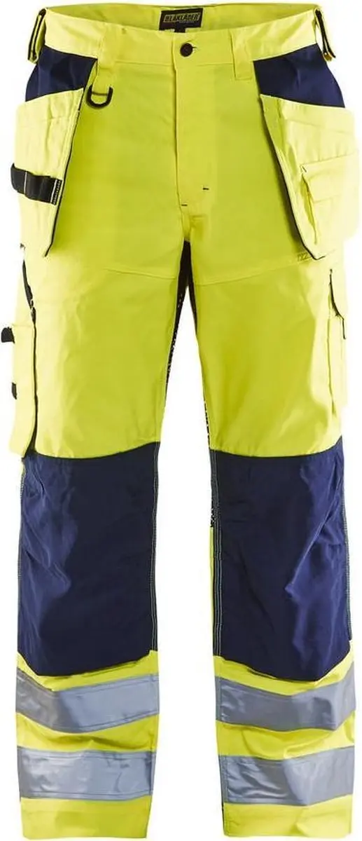 Blåkläder Werkbroek High Vis 1565-1811 - D84 - Geel/Marineblauw