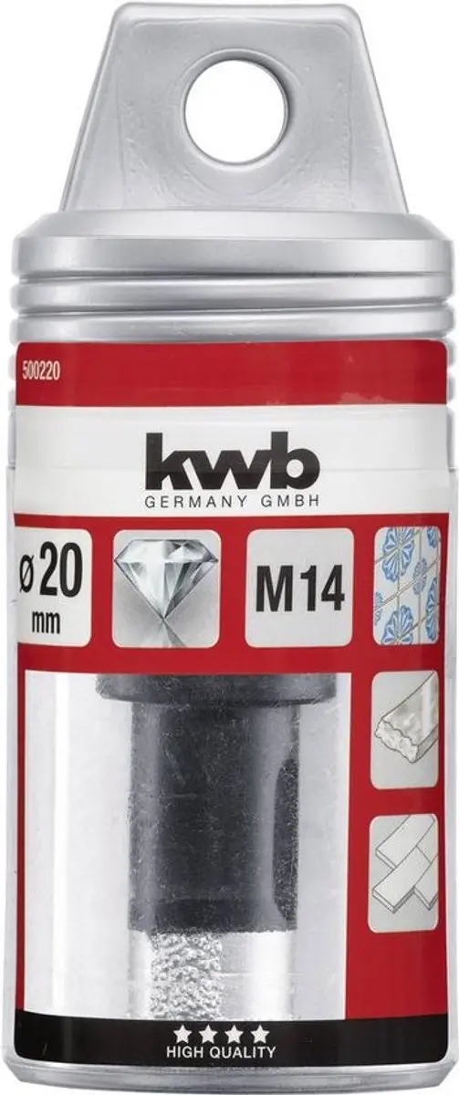 KWB HM Fliesenboor M14 20mm - 500220