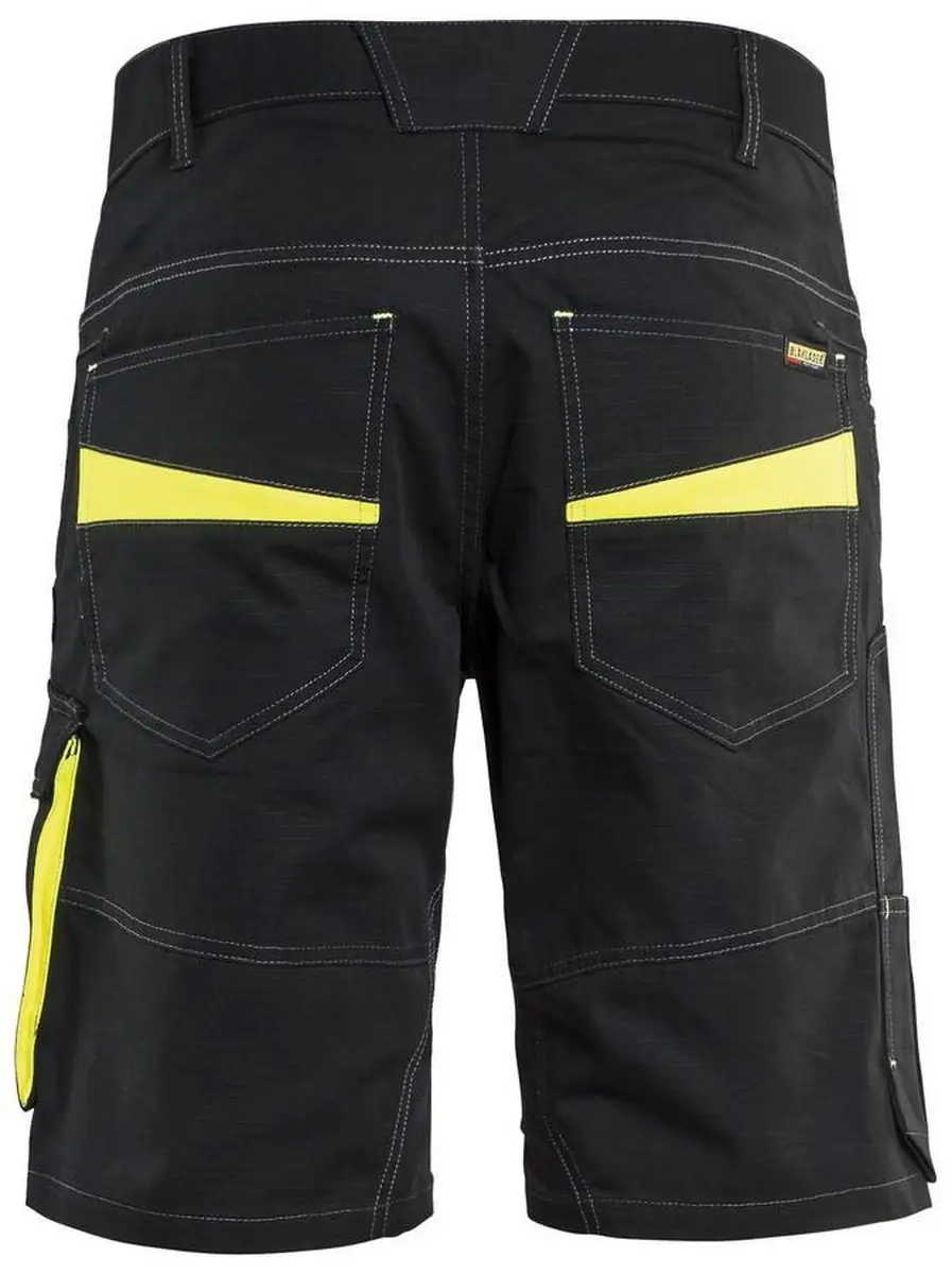 Blåkläder Service Short 1499-1330 - 58 Zwart/High Vis Geel
