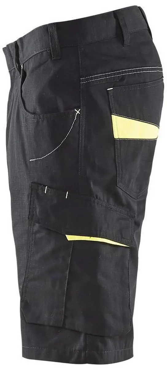 Blåkläder Service Short 1499-1330 - 58 Zwart/High Vis Geel