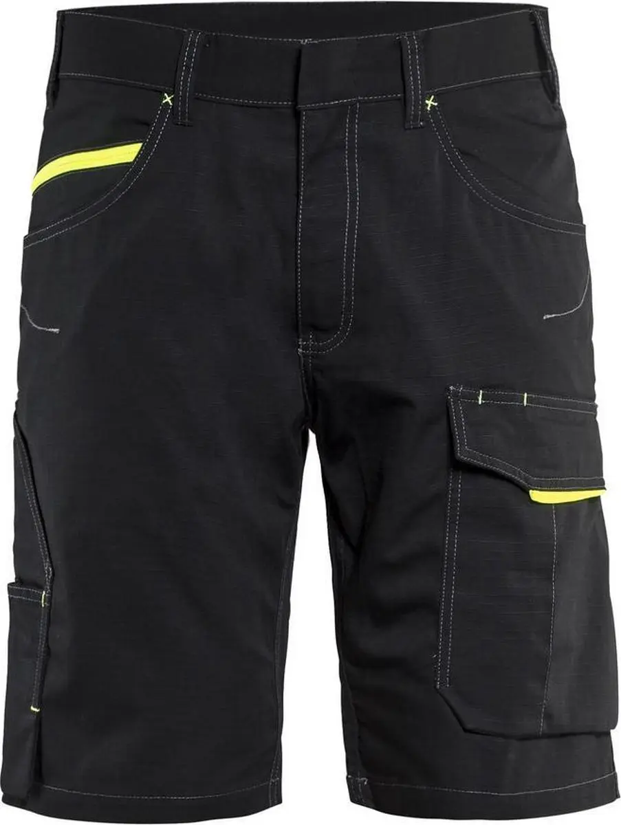Blåkläder Service Short 1499-1330 - 58 Zwart/High Vis Geel
