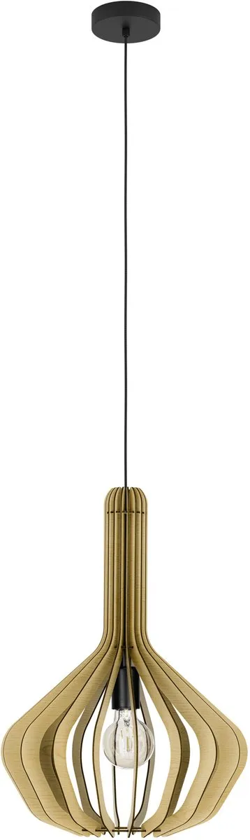 Eglo Velasco Hanglamp E27 - Ø38cm - Ahorn/Zwart