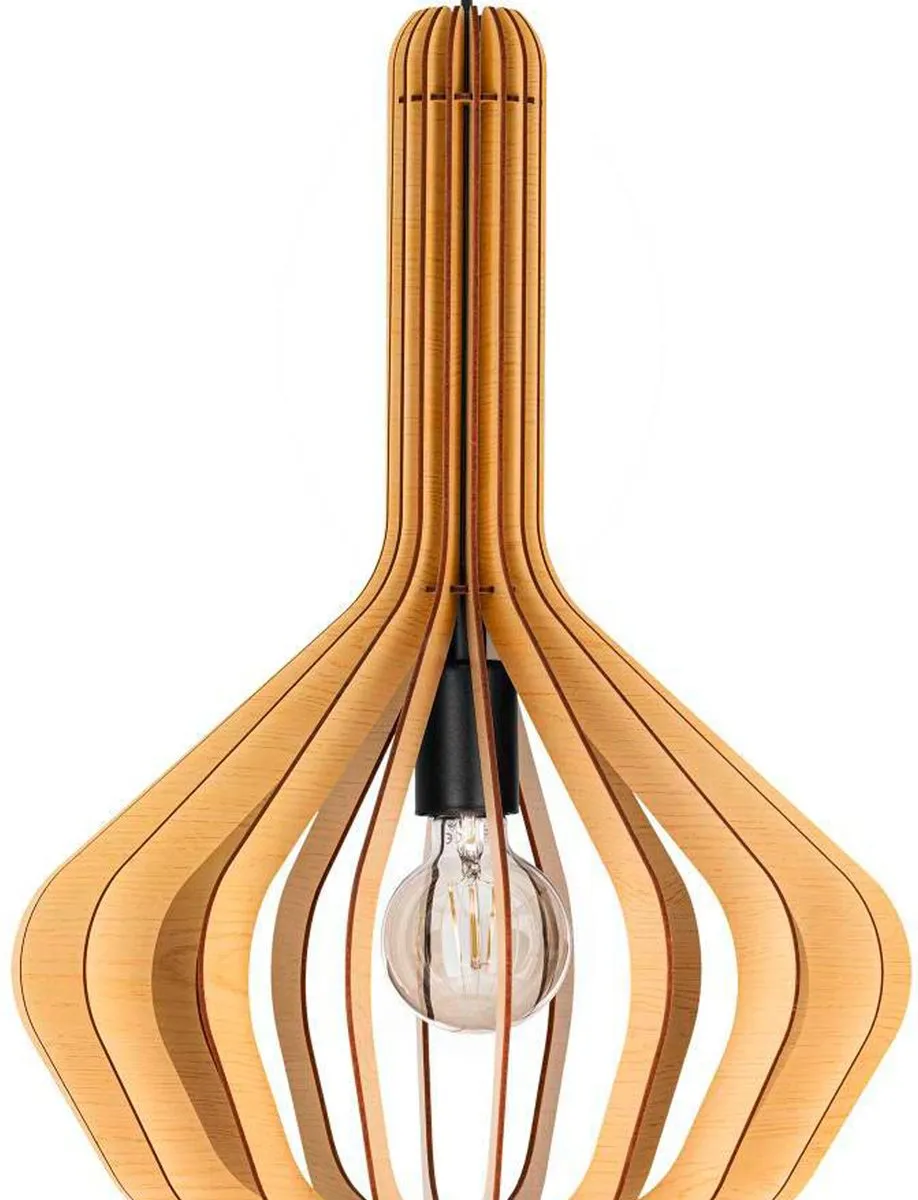 Eglo Velasco Hanglamp E27 - Ø38cm - Ahorn/Zwart