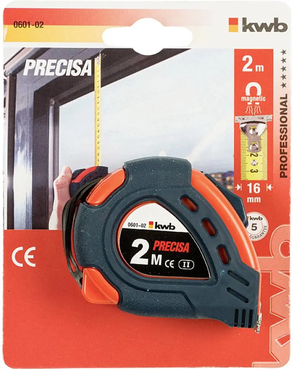KWB Precisa Rolbandmaat 2m