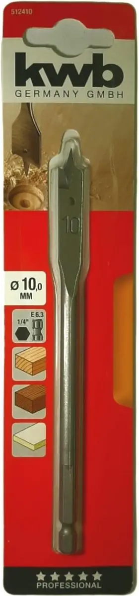 KWB Speedboor Lepelboor 10mm Profi