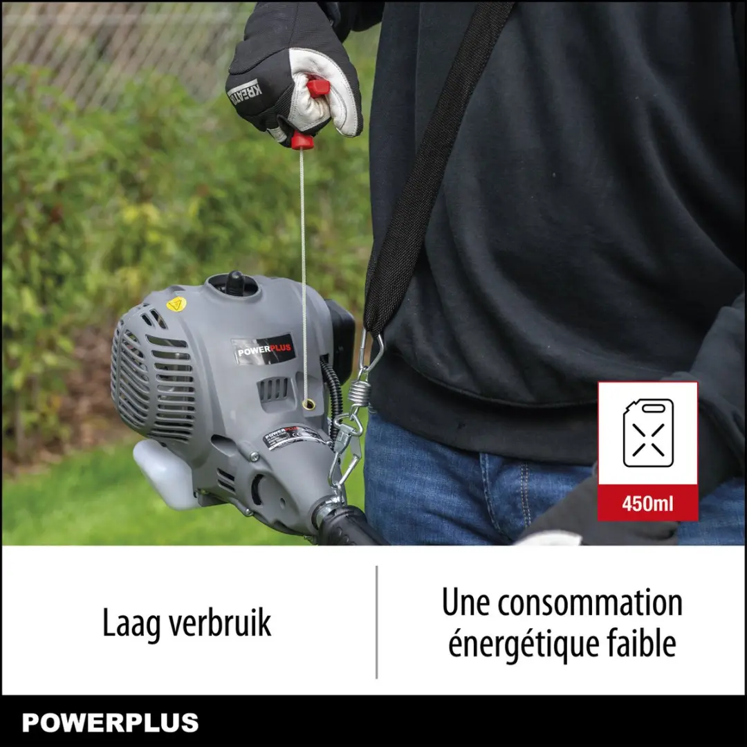 Powerplus POWEG6050 Benzine Grastrimmer 380mm Ø - 25.4cc
