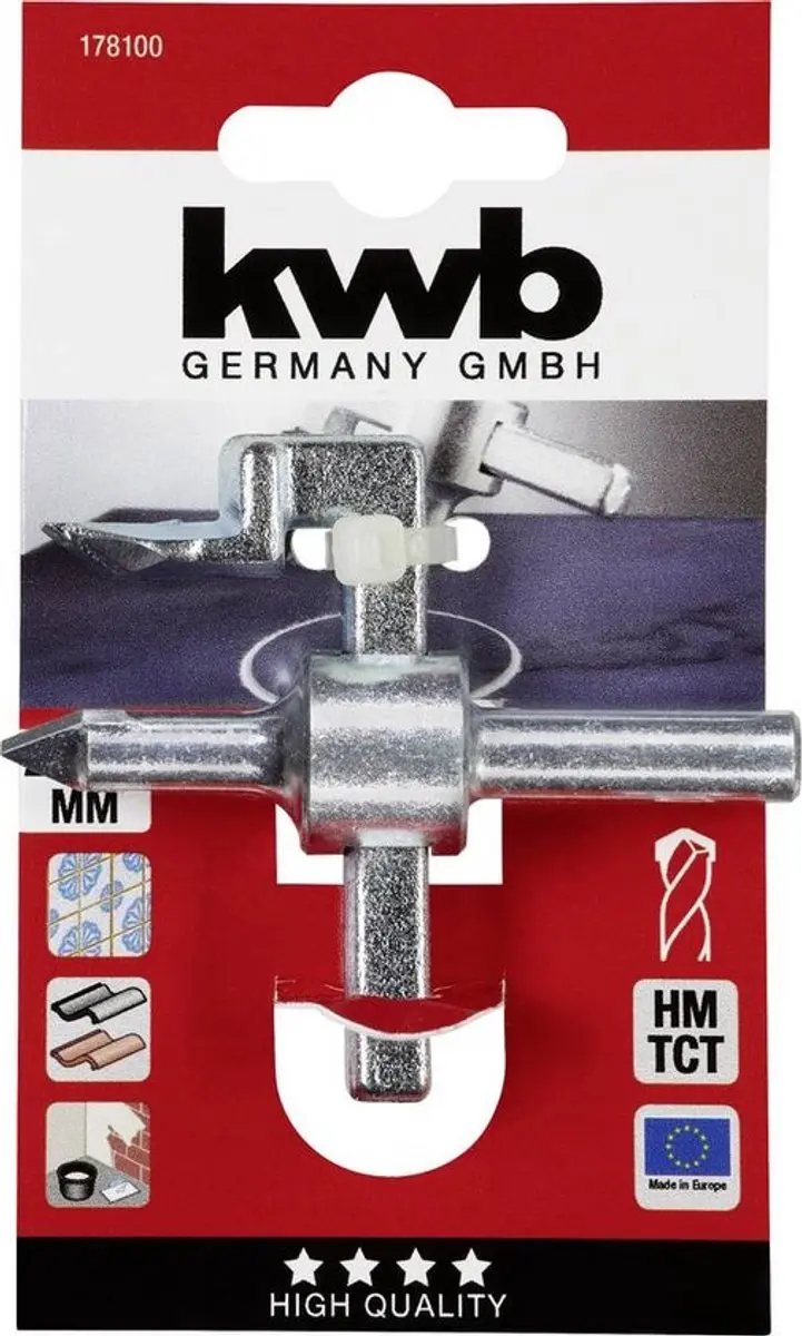 KWB Cirkelsnijder HM 1781-00 20-90mm - Metaal - Zilver