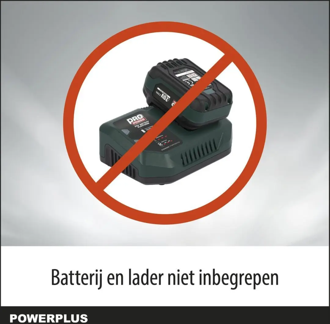 Powerplus POWPB10600 Slagmoersleutel 20V - 3100 Slagen/min