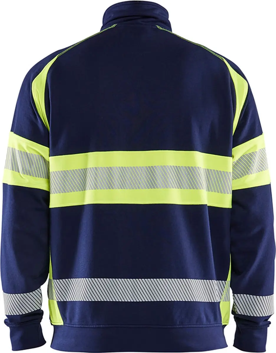 Blåkläder High Vis Sweater 3551-1158 - Marine/High Vis Geel - L