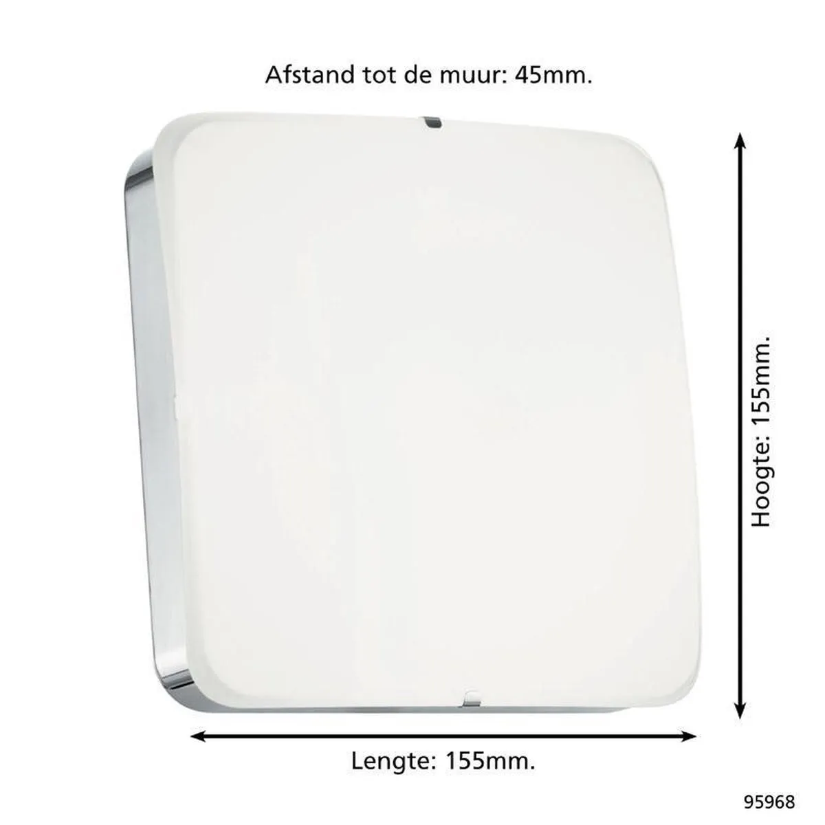 Eglo Cupella Wandlamp - 1 Lichtpunt - Chroom