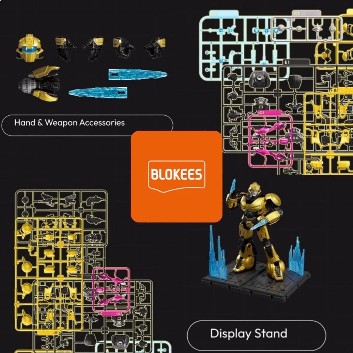Hasbro Blokees Bumblebee B-127 Transformers Action Figure 10,5 cm