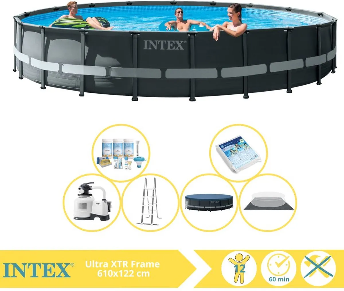 Intex Ultra XTR Frame Zwembad 732x132cm - 47241L - MPN 26340GN