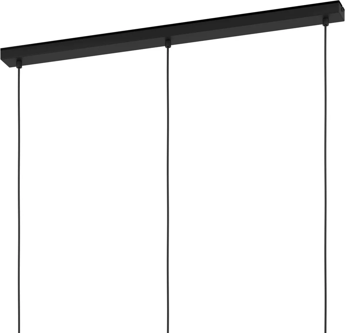 Eglo Nafferton Hanglamp E27 - 80cm - Hout Zwart/Bruin