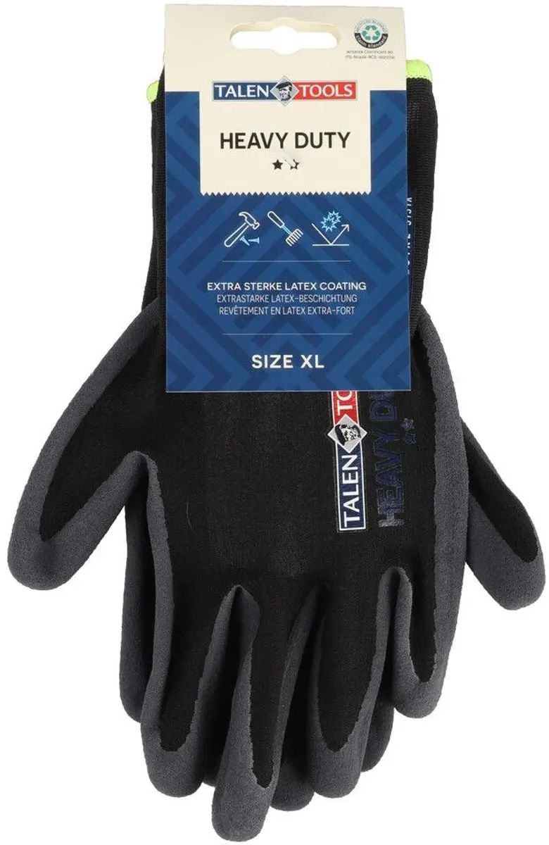 Talen Tools Werkhandschoenen Heavy Duty XL - Schuurbestendig Gerecycled