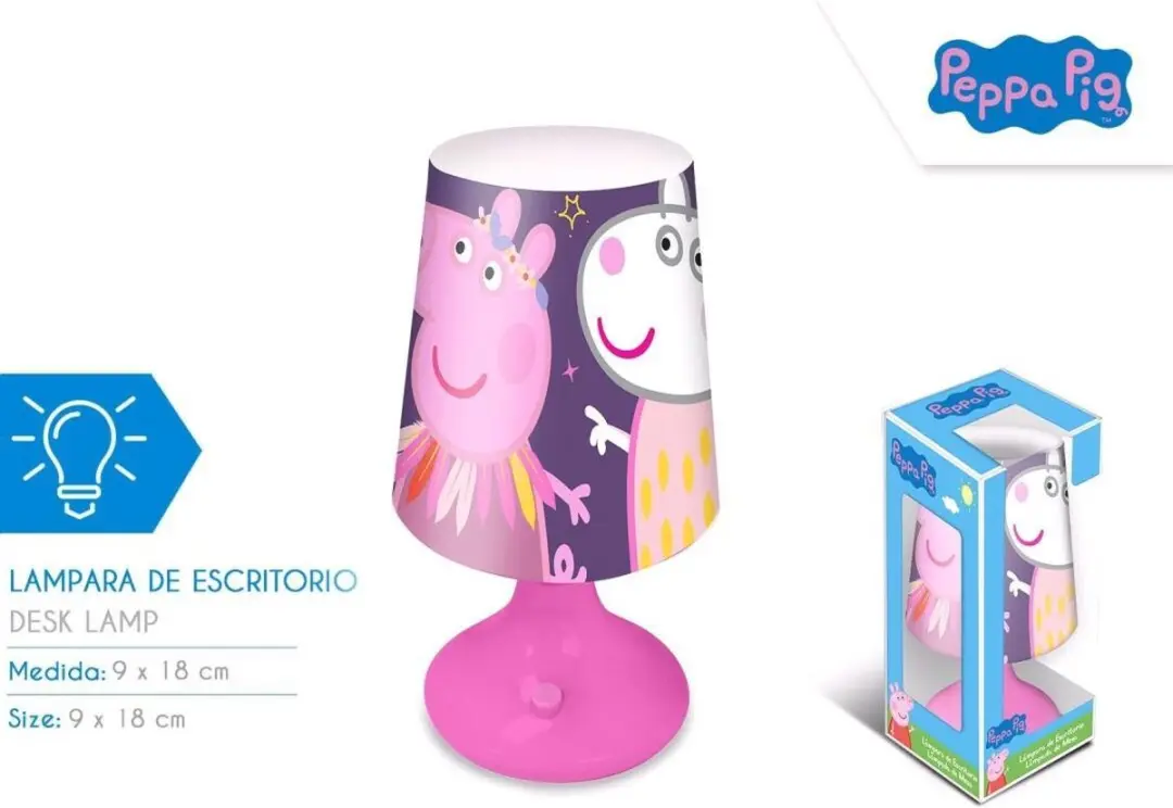 Peppa Pig Tafellamp - 18 cm - Roze