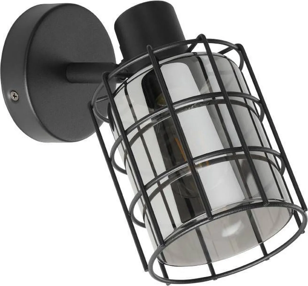 Eglo Consaca Opbouwspot E27 - 12cm - Zwart