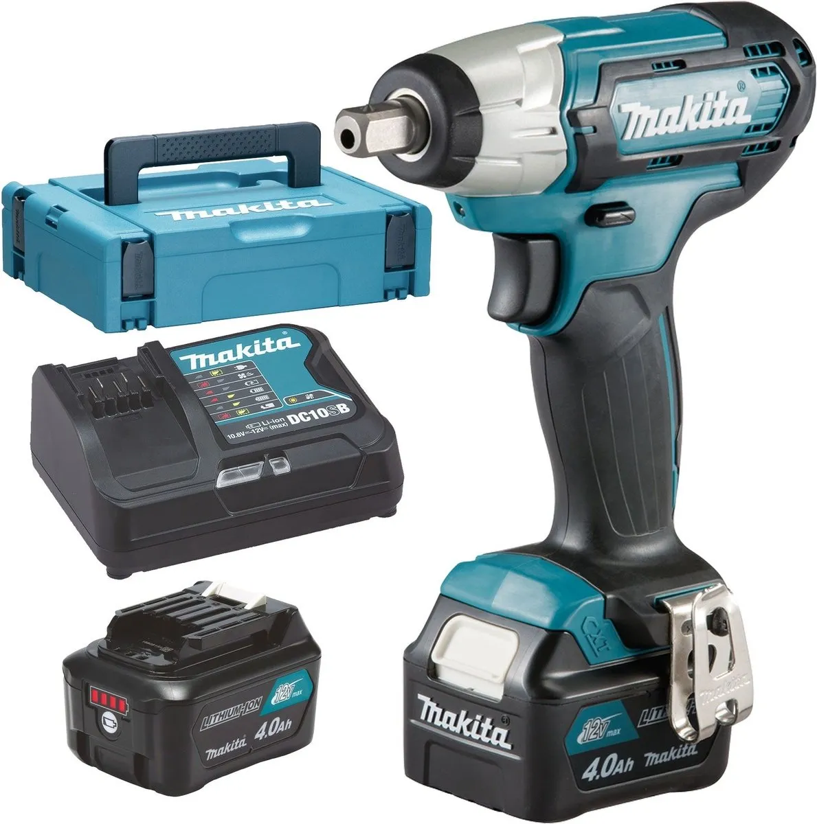 Makita TW141DSMJ Accu-slagmoersleutel 12V - 145Nm - 2x 4Ah