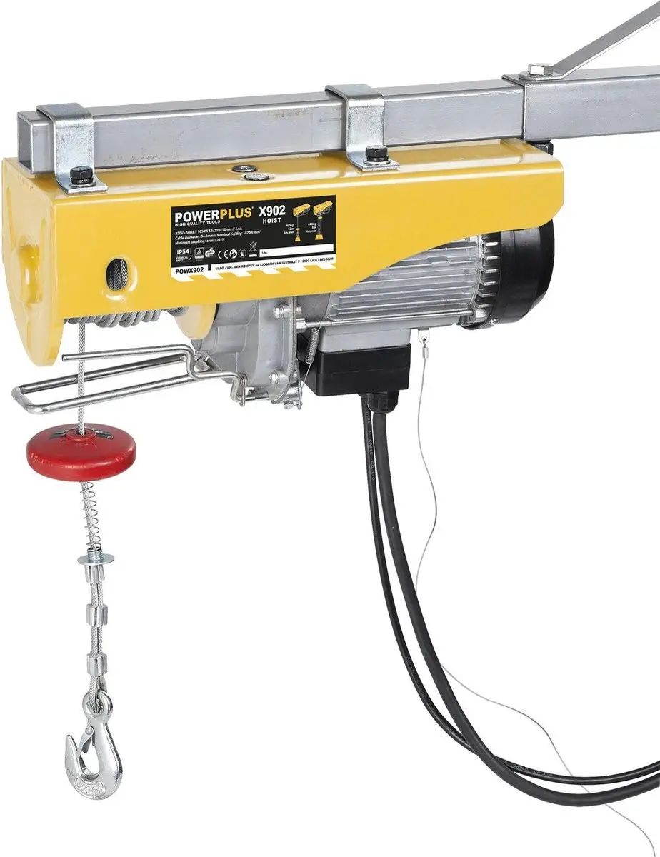 Powerplus POWX902 Elektrische Kabeltakel 1050W - 600kg - 12m