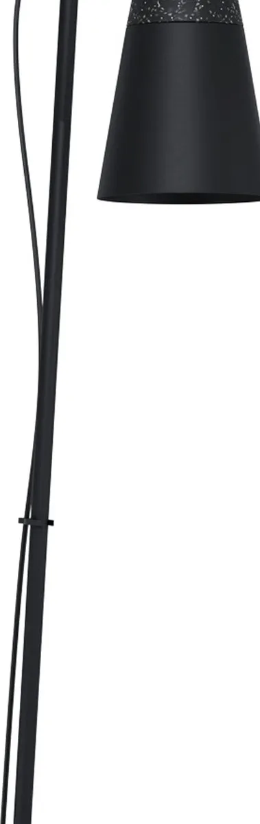 Eglo Canterras Vloerlamp 178,5cm - Zwart/Grijs/Wit