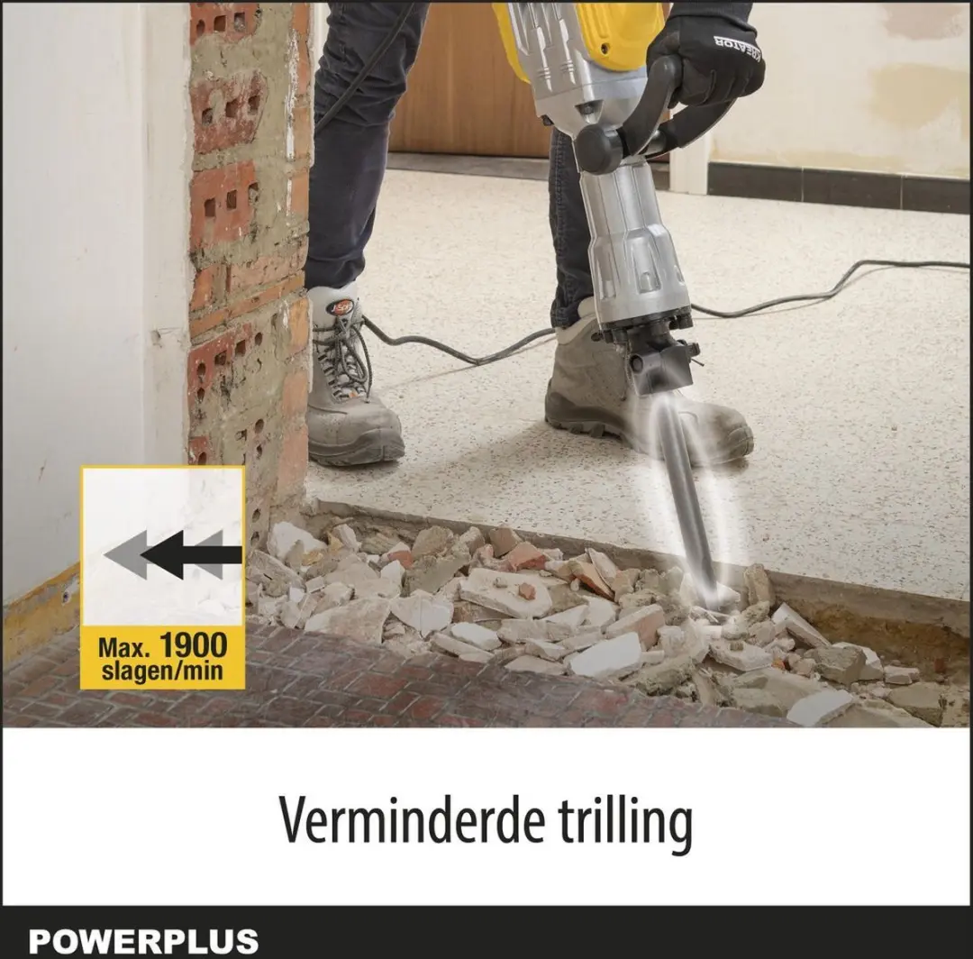 Powerplus POWX11861 Breekhamer 1700W - 60 Joule SDS Hex