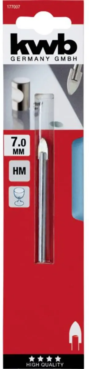 KWB Glas- en Keramiekboren 177007 7mm - Metaal
