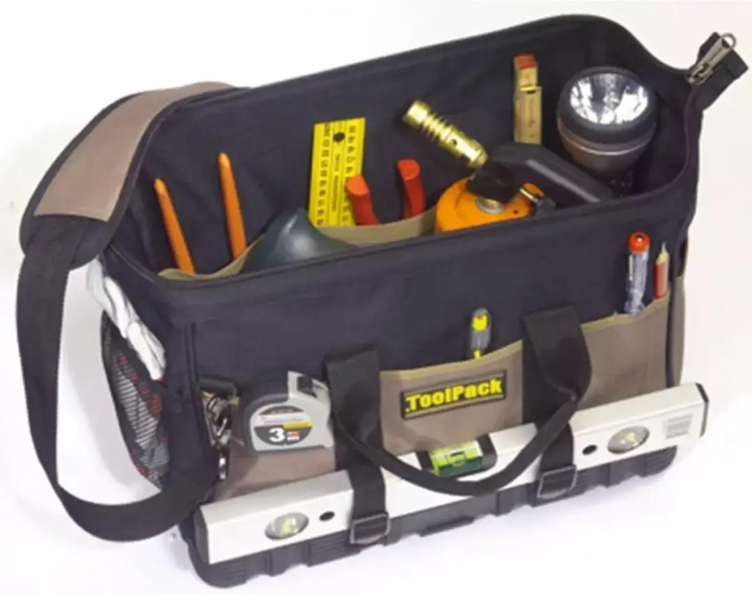 Toolpack Constructor Gereedschapstas 360.032 - Zwart/Kaki