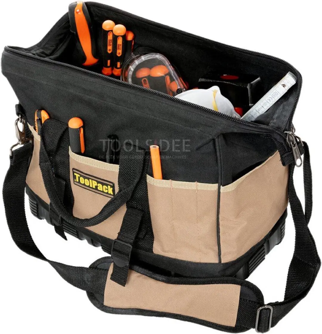 Toolpack Constructor Gereedschapstas 360.032 - Zwart/Kaki - afbeelding 6 van 6