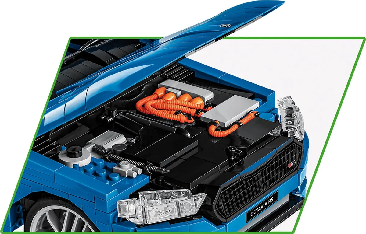 Cobi Škoda Octavia RS Constructiespeelgoed 2622 Stuks - Blauw