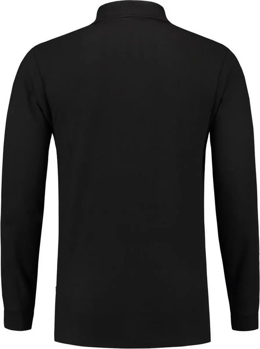 Tricorp Poloshirt Lange Mouw - Zwart - Maat S