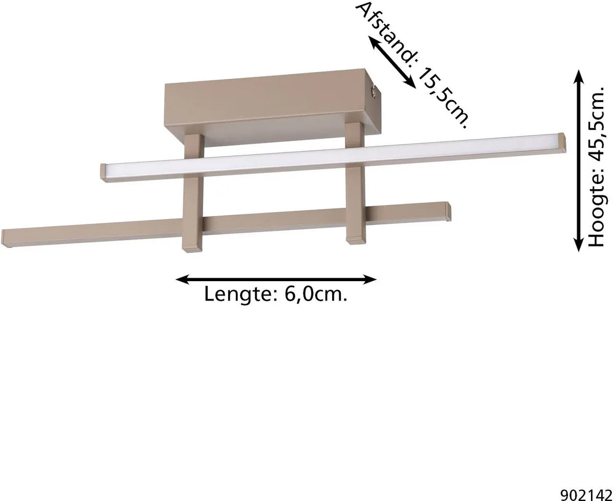Eglo Trepiliano Wandlamp LED 45.5cm - Zand/Wit
