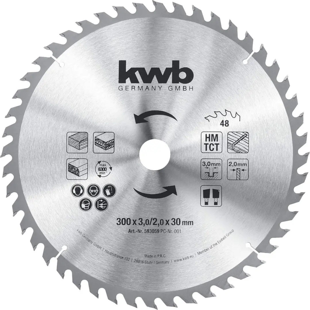 KWB Constructie Cirkelzaagblad 315mm Z-48 Tanden - 30mm As - afbeelding 6 van 6