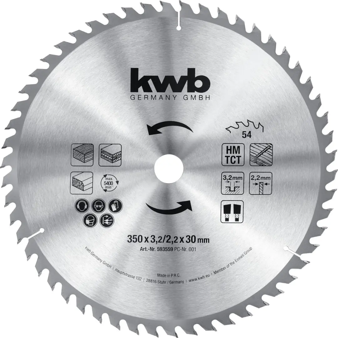 KWB Constructie Cirkelzaagblad 315mm Z-48 Tanden