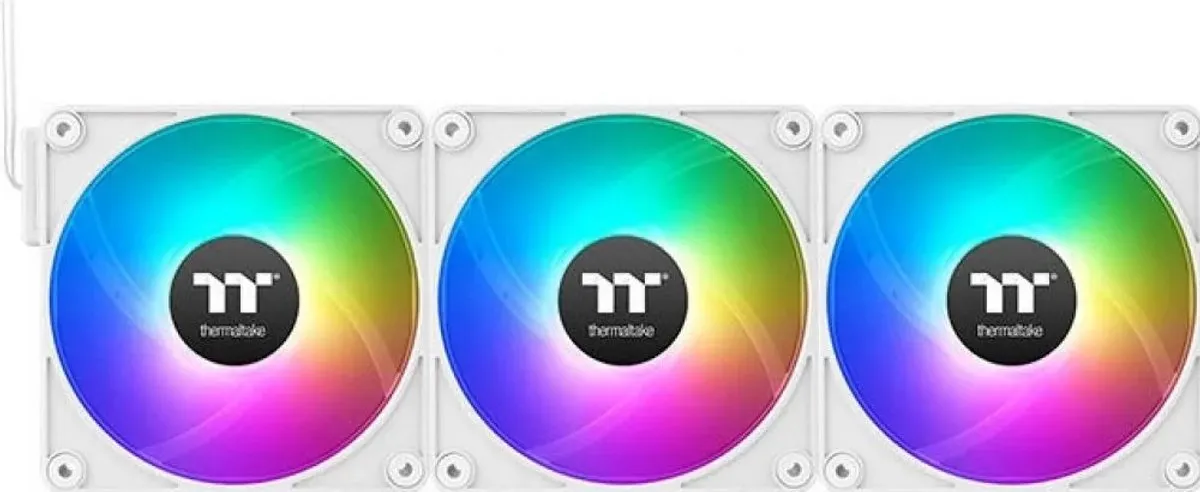 Thermaltake CT120 EX ARGB Sync CL-F133-PL12WT-A Ventilator - 3 Stuks - 120mm - Wit