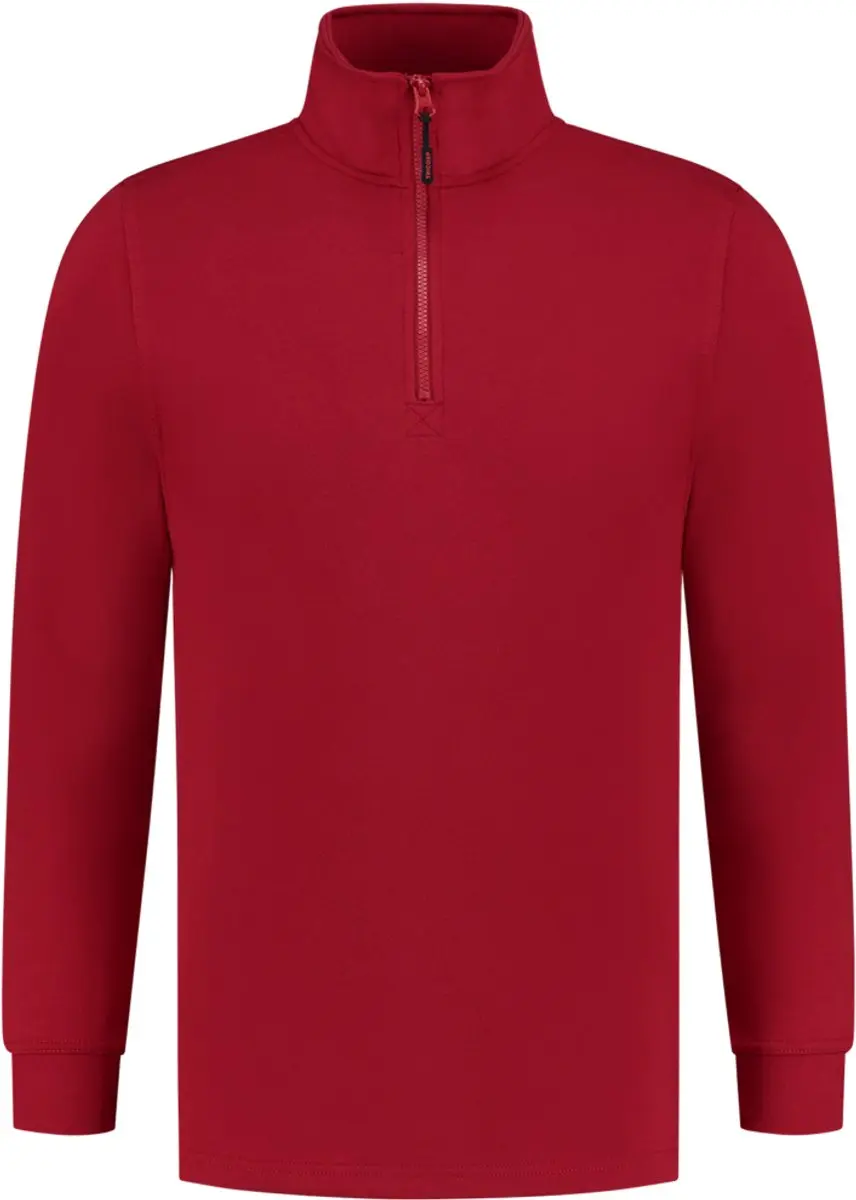 Tricorp Sweater Ritskraag Rood - Maat M