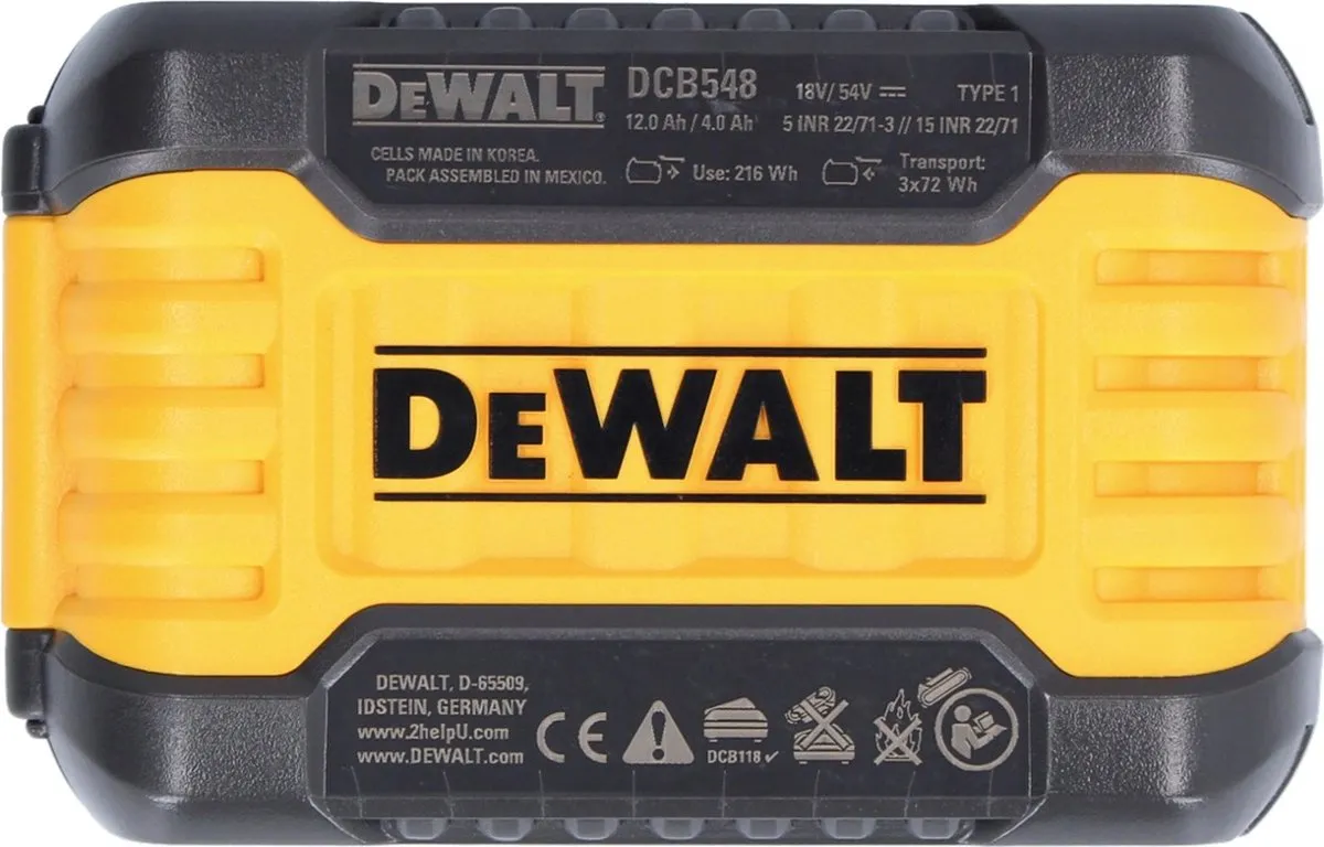 DeWalt DCB548-XJ 54V 12.0Ah XR FlexVolt Accu