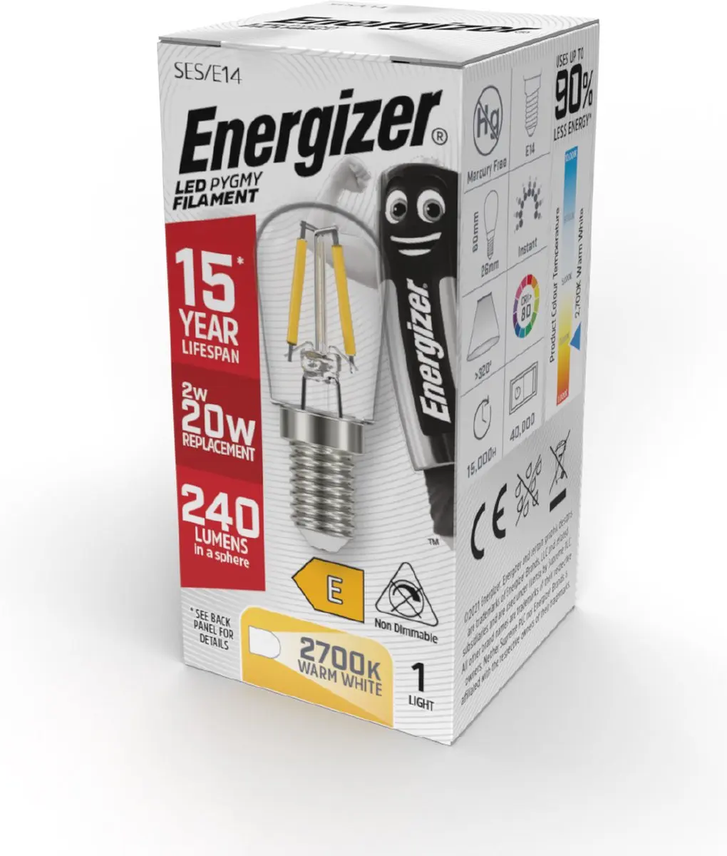 Energizer PYGMY E14 Ledlamp 2W Warmwit