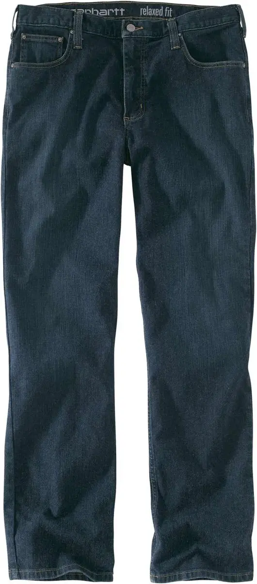 Carhartt Rugged Flex Relaxed Fit 5 Pocket Jean L Navy