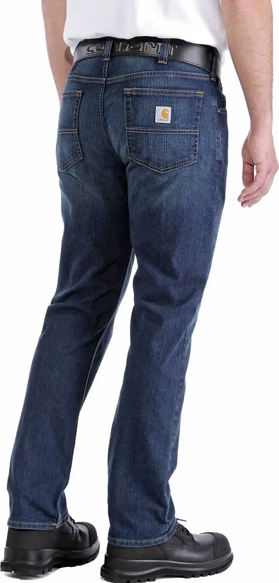 Carhartt Rugged Flex Relaxed Fit 5 Pocket Jean L Navy