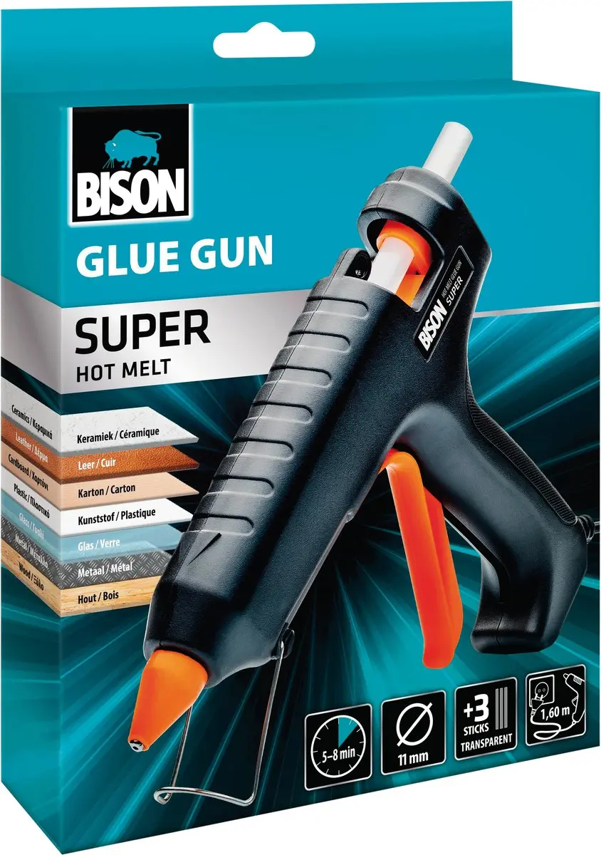Bison Lijmpistool 70W 11mm - Zwart